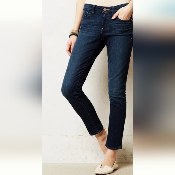 Anthropologie Pilcro Stet Slim Ankle Jean in Medium Wash Size 28 - Picture 2 of 14